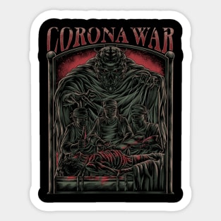 CORONA WAR Sticker